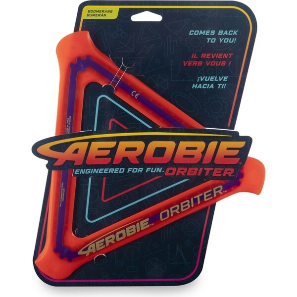 Aerobie Orbiter Boomerang Kids Flying Disc Outdoor Fun Play Toy Red