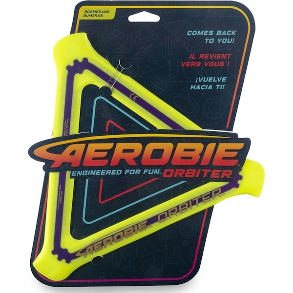 Aerobie Orbiter Boomerang Kids Flying Disc Outdoor Fun Play Toy Green