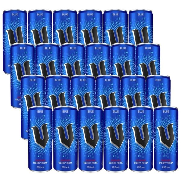 V 250Ml Energy Drink Blue 24 Pack