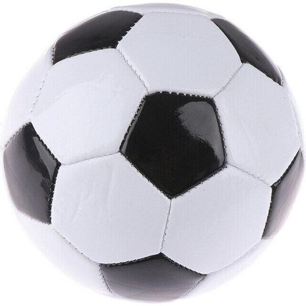 Classic Soccer Ball Football Training Standard Size 5 - Black/White