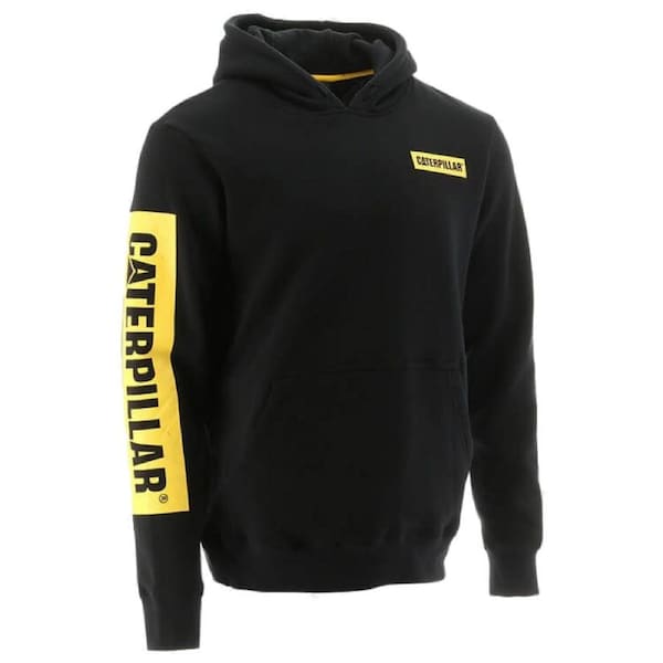 Caterpillar ICON BLOCK HOODED SWEATSHIRT MENS JACKET AJUSTABLE S