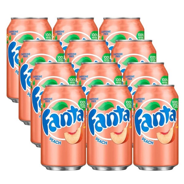 Usa Cans 355Ml Fanta Peach 12 Pack
