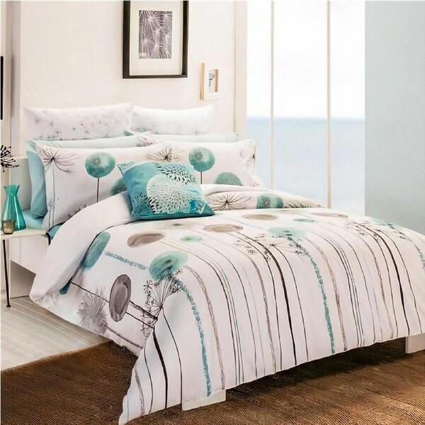 Romantic Dandelion Design Cotton Quilt Doona Duvet Cover Set Single
