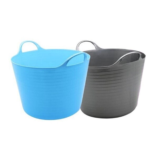 2x Boxsweden 60L Flexible Tub w/Handle Home Garden Water Storage Bucket Assort