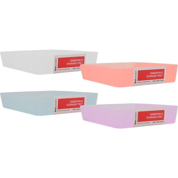 4x Boxsweden Essentials Storage Tray 26cm Home Kitchen Display Vessel Tray Asst