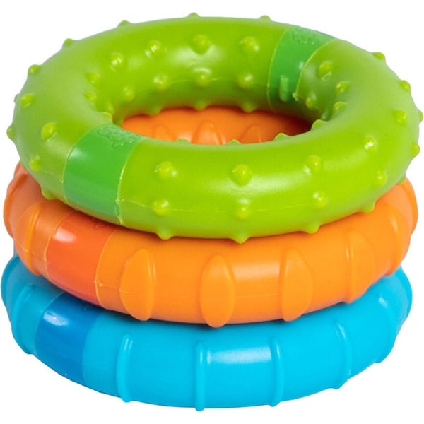 3pc Fat Brain Toys 6cm Silly Rings Toy Sensory Magnetic Ring 12m+ Baby/Toddler