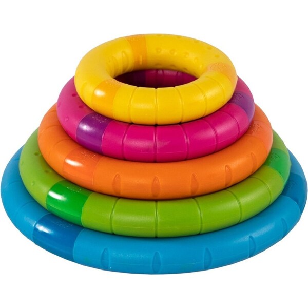 Fat Brain Toys Tinker Rings Stacking Learning/Educational Toy 2y+ Kids/Children