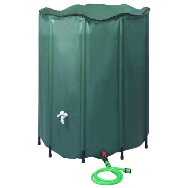 Collapsible Rain Water Barrel Tank 1000L Collecting Storage Tap