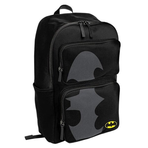 Batman Deluxe Black Backpack Sports School Bag