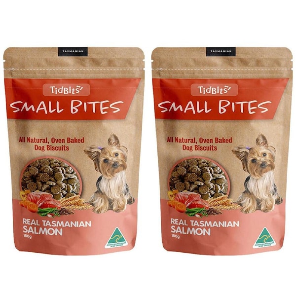 2x Tidbits 300g Naturals Dog/Pet Biscuits Treats Chew Beef Healthy Omega-3 Meal