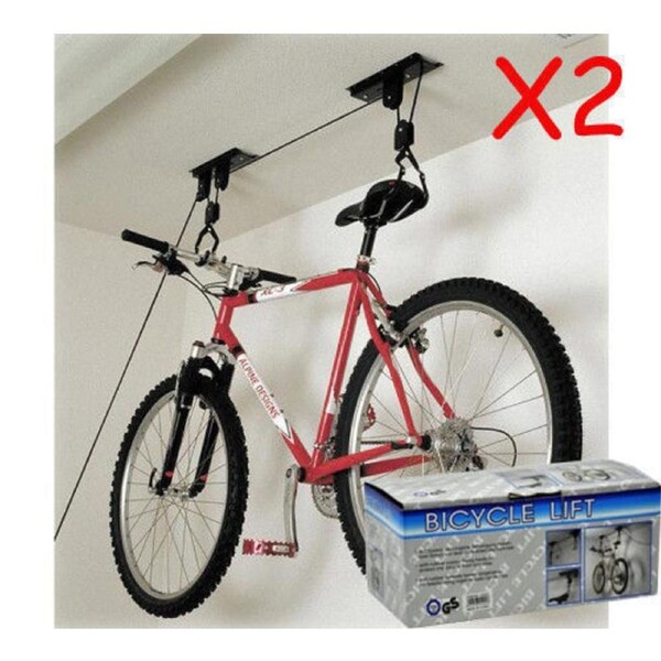 2 X Velobici Storage Hoist Surfboard Kayak Bicycle Rack Bike Lift Ceiling Hooks