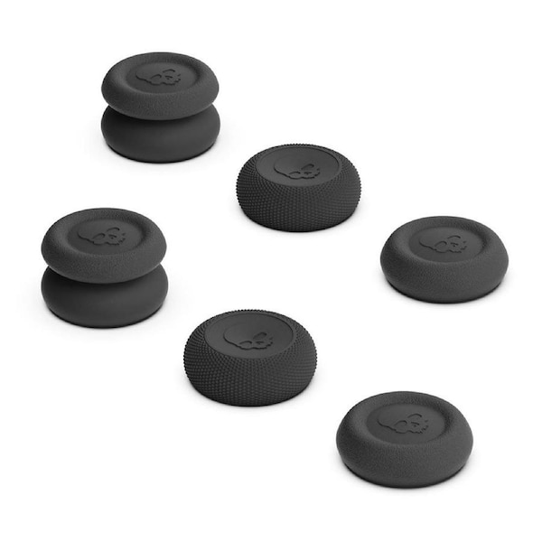 Savage Raven by Skull & Co. PRO Thumb Grip Set for Nintendo Switch Pro / PS5 / PS4 Controller (Black)