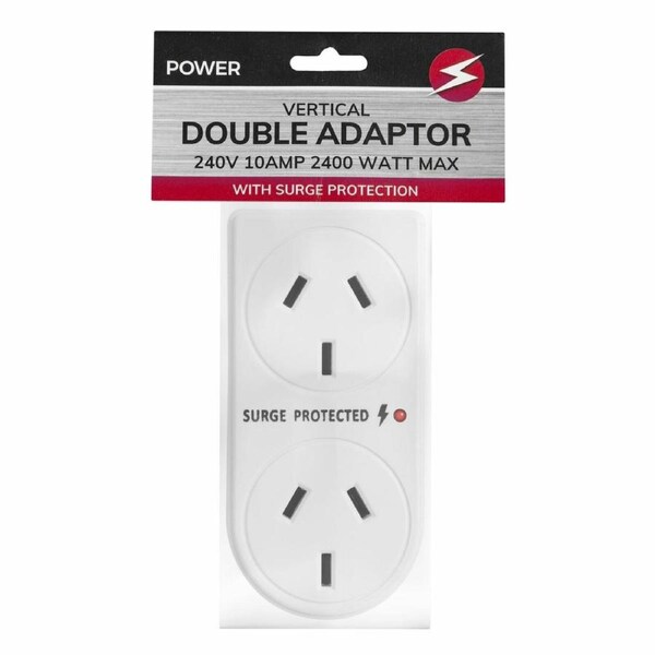 2400W Double Vertical Adapter With Surge Protection