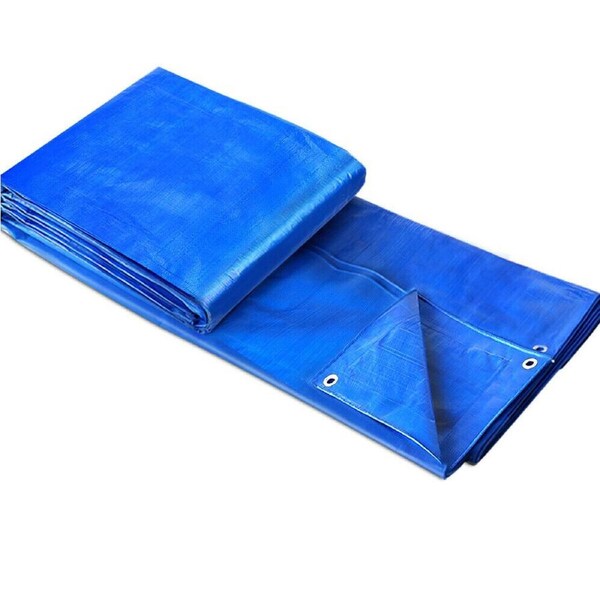 Ozoffer Weatherproof Tarpaulin Tarp Poly Camping Tarps Canvas Heavy Duty Tent Cover