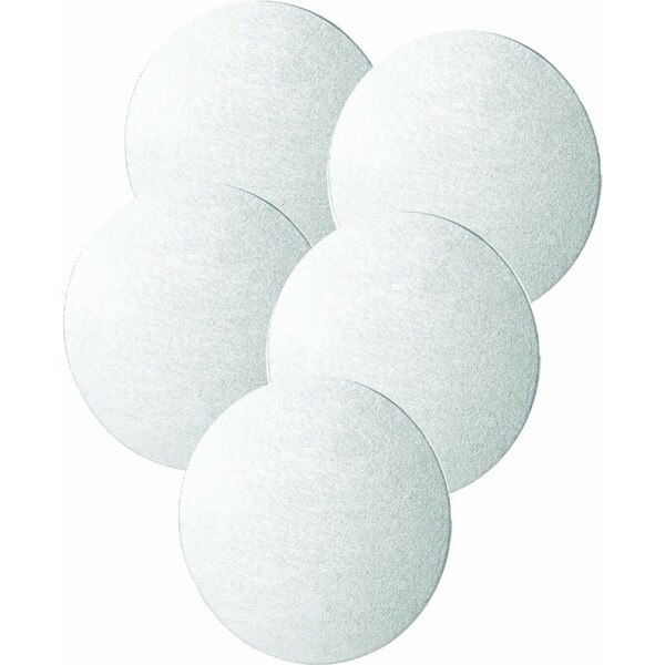 Ozoffer 25cm Cake Board Round Silver Tab Display Cupcake Pastry Cake Box Cardboard