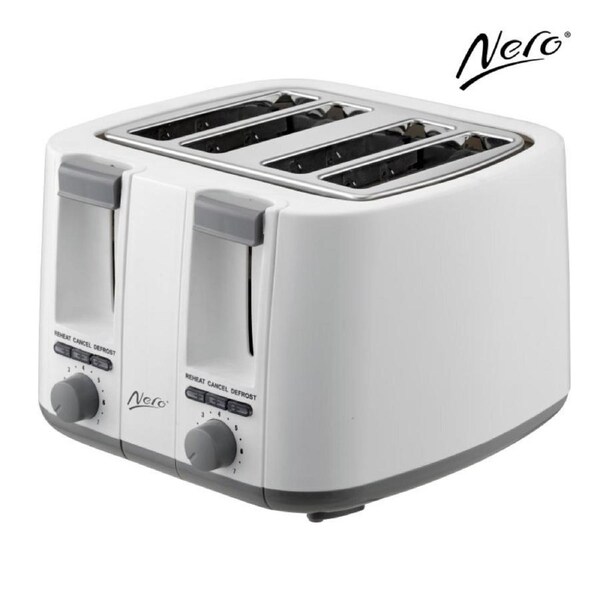Nero 4 Slice Toaster White