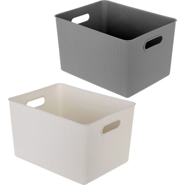 2x Boxsweden Kaia Storage Tray 38cm Home Office Room Desk Organiser Basket Asst