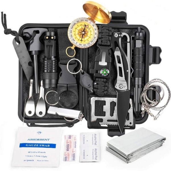 New Survival Kit Outdoor Emergency Gear Kit for Camping Hiking Travelling Adventures