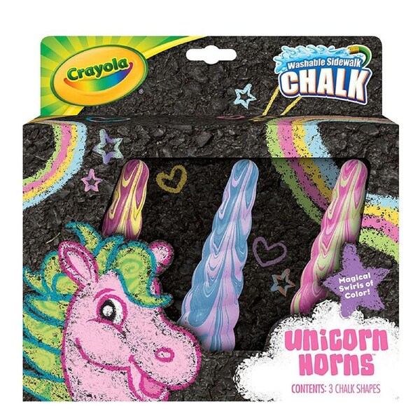 Unicorn Sidewalk Chalk 3ct