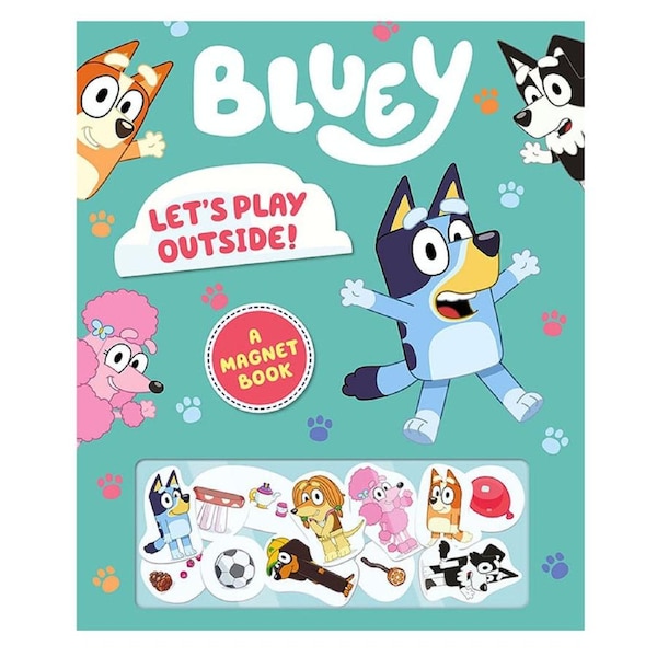 Bluey Lets Play Outside Magnet Book