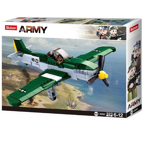 WW2 P51 Fighter 323 Pieces (SLUB0857)