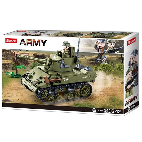 WW2 M5 Light Tank 344 Pieces (SLUB0856)