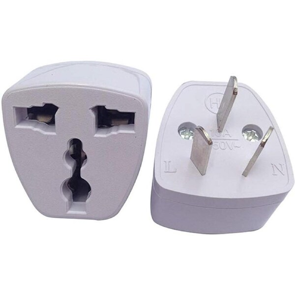 Universal Power Adapter Travel Adaptor 3 pin AU Converter US/UK/EU to AU Plug Charger for Australia New Zealand (20 PACK)