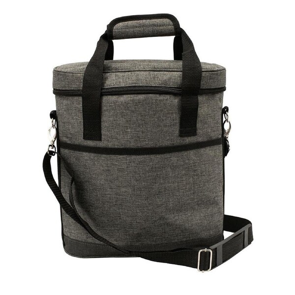 Karlstert Deluxe Bottle Carrier Charcoal 10X30X35cm