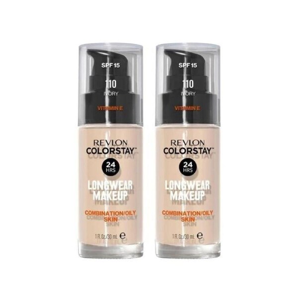 2 x Revlon ColorStay Makeup for Combination/Oily Skin 30mL - 110 Ivory