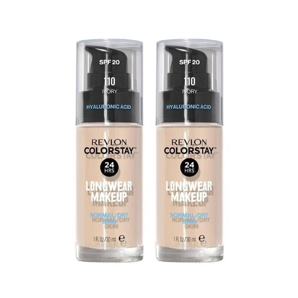 2 x Revlon ColorStay Makeup for Normal/Dry Skin 30mL - 110 Ivory
