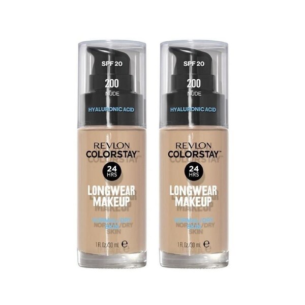 2 x Revlon ColorStay Makeup for Normal/Dry Skin 30mL - 200 Nude