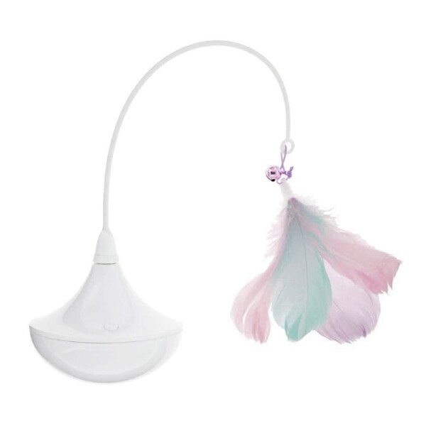 M-PETS Swing Tumbler Light Sensor Catnip Interactive Cat Pet Toy w/ Teasing Bar