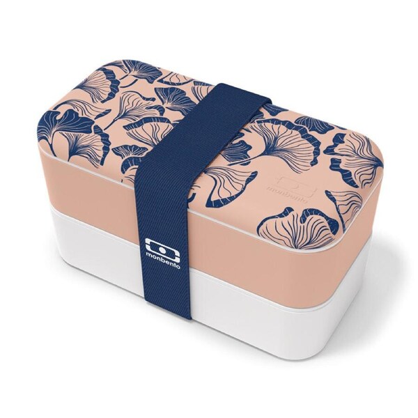 Monbento Original Graphic 1L Carry-on Lunch Bento Box Food Container-Ginkgo