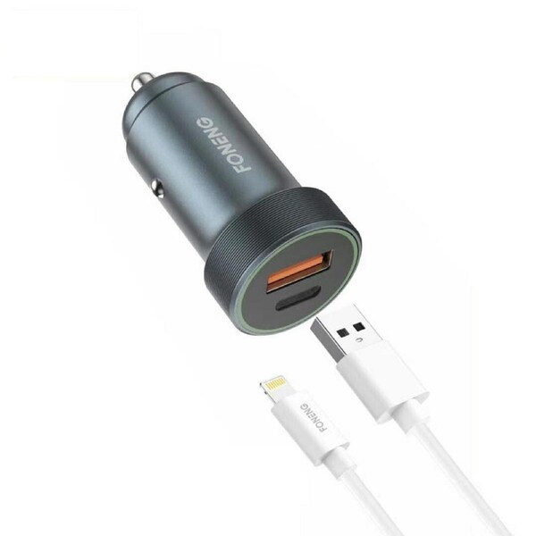 Foneng 18W PD QC.30 Fast Car Charger For iphone 12 13 iPad Pro