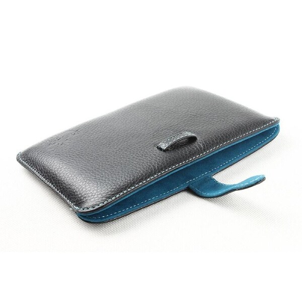 Gecko, universal genuine leather sleeve for Kindle and Kobo ereaders, black