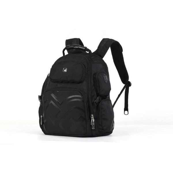 Swisswin Swiss waterproof 15.6" laptop Backpack School backpack Travel Backpack SW09810 Black
