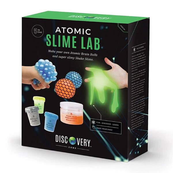 Discovery Zone Atomic Slime Lab Maker Fun Kids Game Brain Ball/Galaxy Slime 3y+