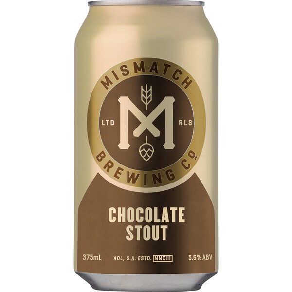 Mismatch Brewing Co. Choc Stout Can 375mL