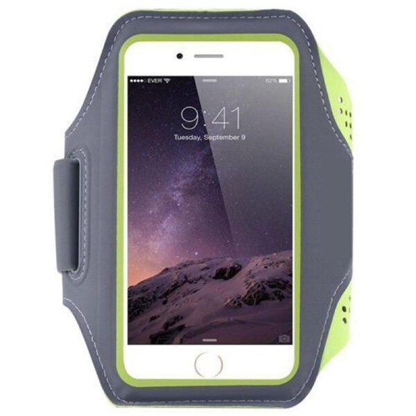 Sports Jogging Running Arm Band Strap ID Phone Holder Armband < 6.5'' Green Universal Breathable