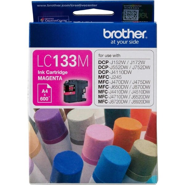 Brother LC133 MAGENTA Ink J4110DW J4410DW J4510DW J4710DW LC133M