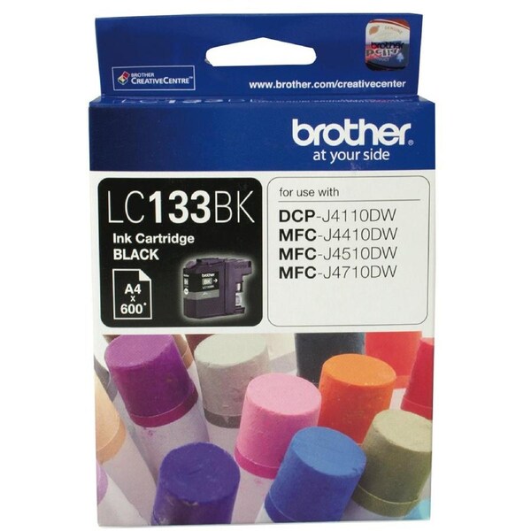 Brother LC133 BLACK Ink J4110DW J4410DW J4510DW J4710DW LC133BK
