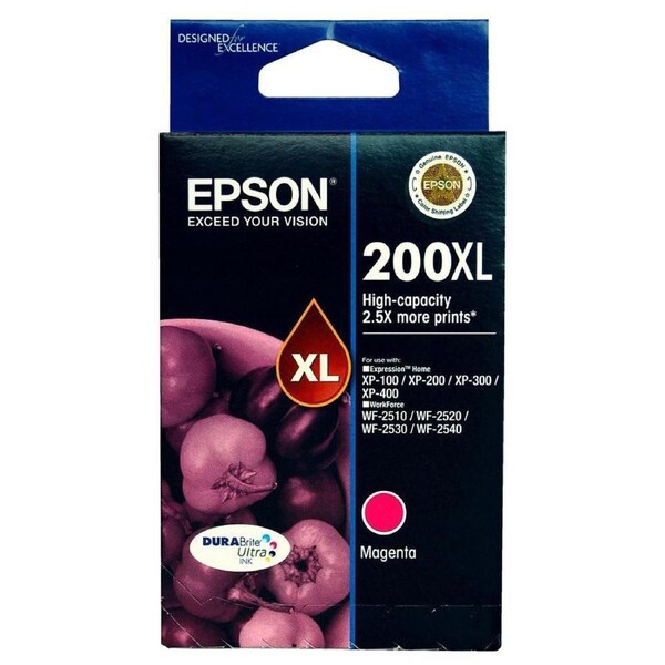 Original Epson 200XL Magenta Ink Cartridge Toner T201392 C13T201392