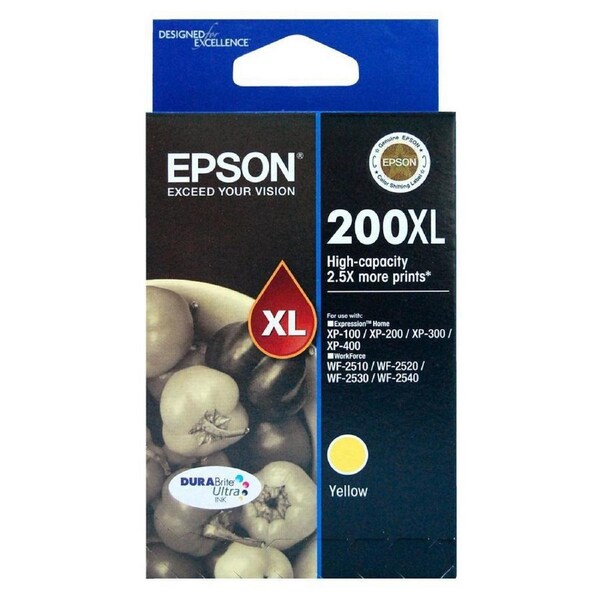 Original Epson 200XL Yellow Ink Cartridge Toner T201492 C13T201492