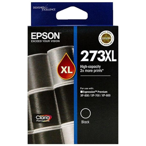 Original Epson 273XL Black Ink Cartridge High Capacity Claria T274192