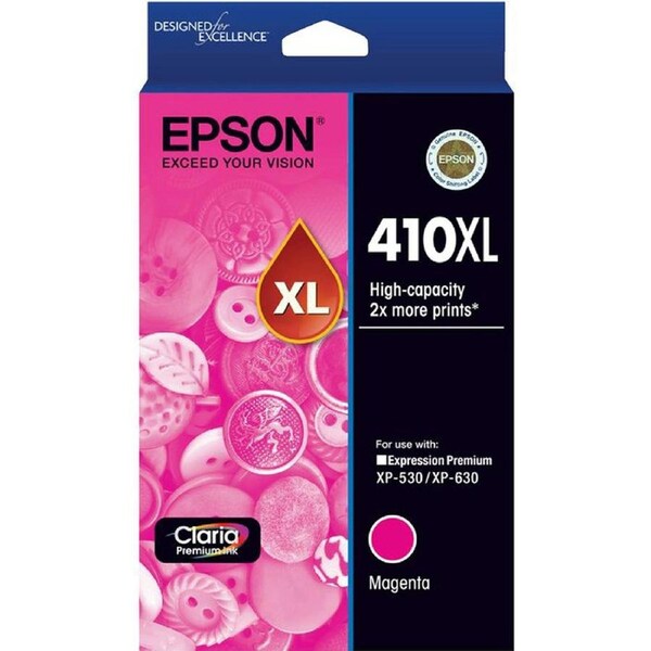 Original Epson 410XL Magenta Ink Cartridge Toner XP-530 XP-630 T340392