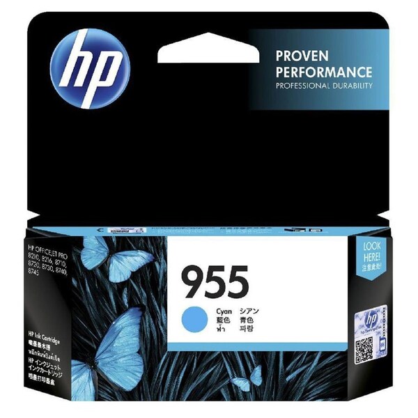 HP 955 Cyan Ink Cartridge Toner OfficeJet Pro L0S51AA Genuine Original