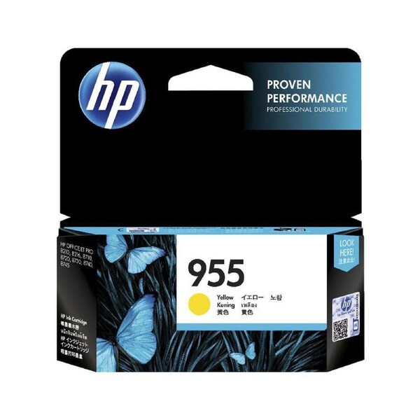 HP 955 Yellow Ink Cartridge Toner OfficeJet Pro L0S57AA Genuine Original