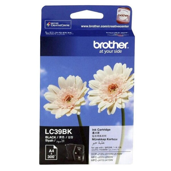 Original Brother LC39BK Black Ink Cartridge Toner
