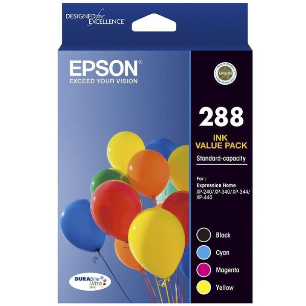 Epson 288 4 Colour ink Cartridge XP-240 XP-340 XP-344 XP-440 T305692