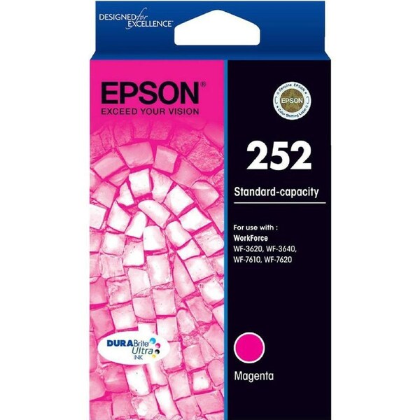 Epson 252 Magenta Ink Cartridge WF-3620 WF-3640 WF-7610 WF-7620 T252392